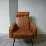 60 years Brown leatherette chairs