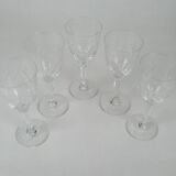 5 crystal stemware