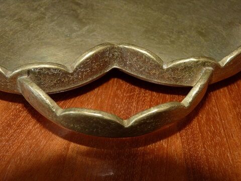 Brass decoration flower tray