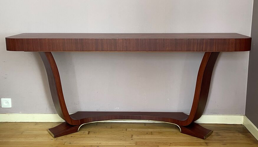 Art-deco rosewood console
