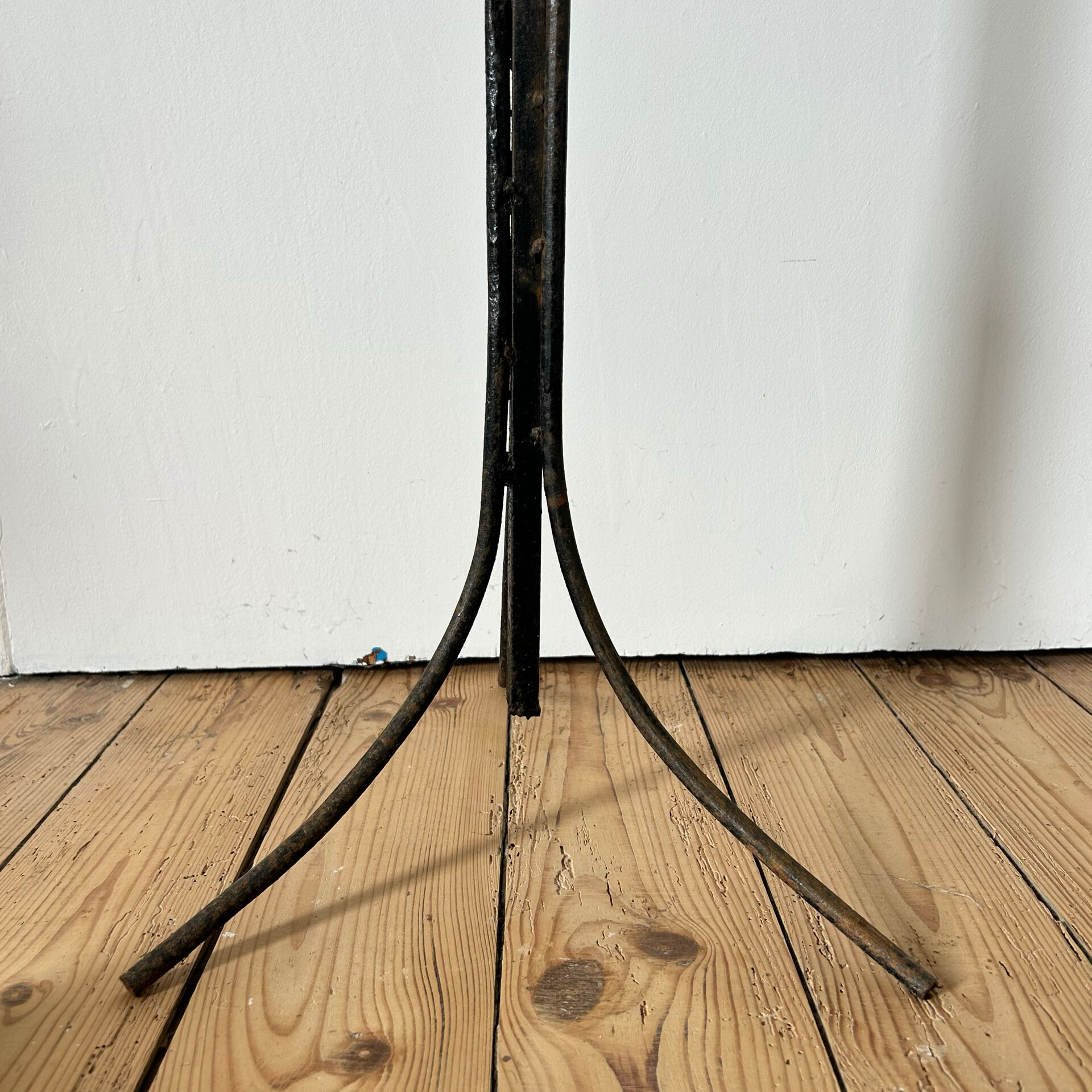 Large brutalist candelabrum in wrought iron
