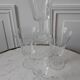 Set of 4 crystal wine glasses engraved 50-60s
