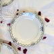 Set of 6 vintage Saint Amandinoise earthenware dessert plates