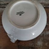 White earthenware jug 19th Creil and Montereau
