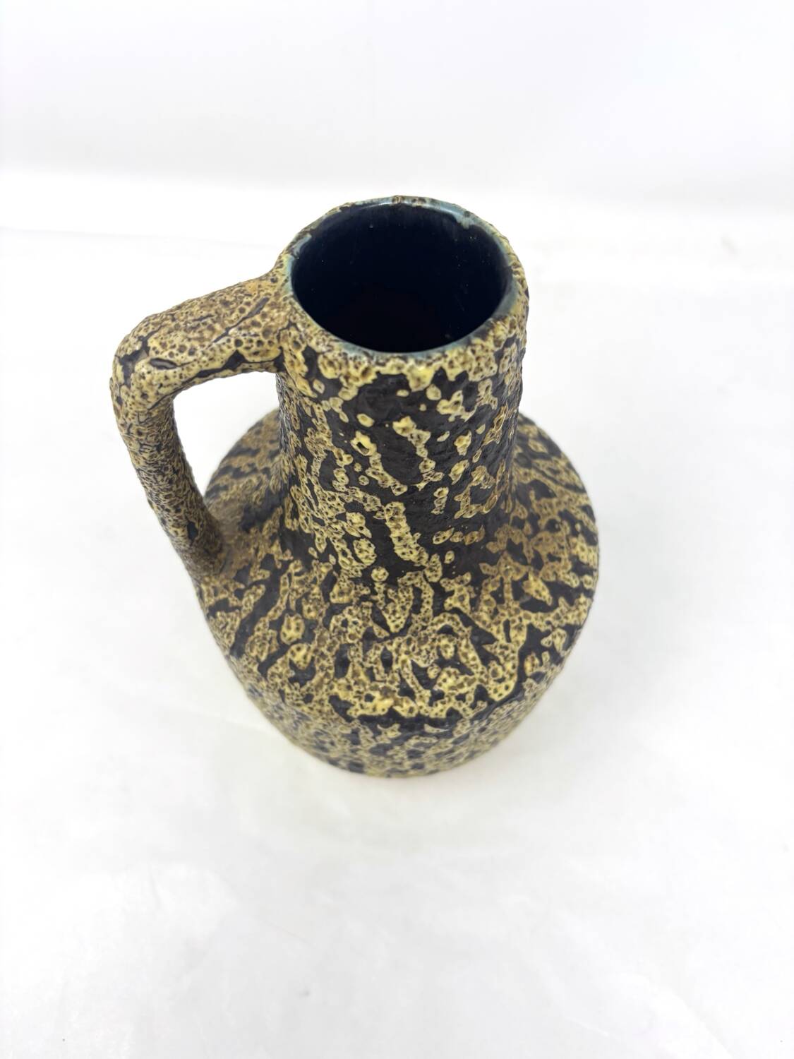 Yellow German ceramic vase