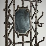 Faux bamboo coat rack cast iron ca. 1890
