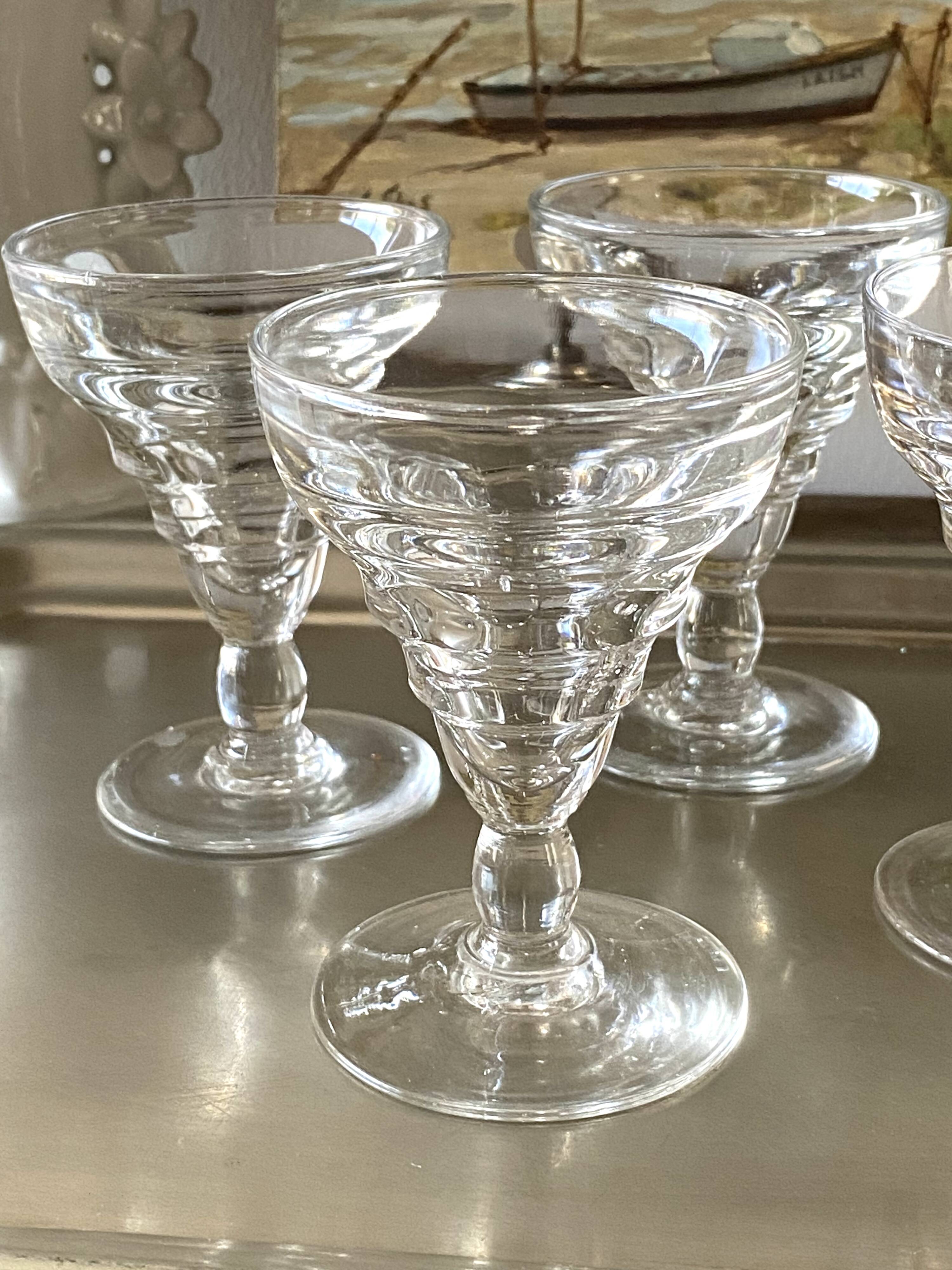 Old bistro glasses