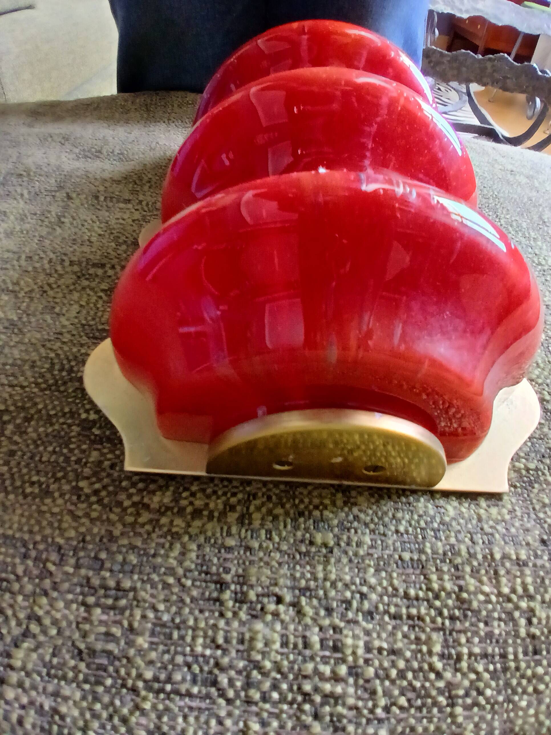 Orange appliqué vintage DORIA brand