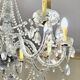 Glass chandelier with polypropylene arms – 9 lights
