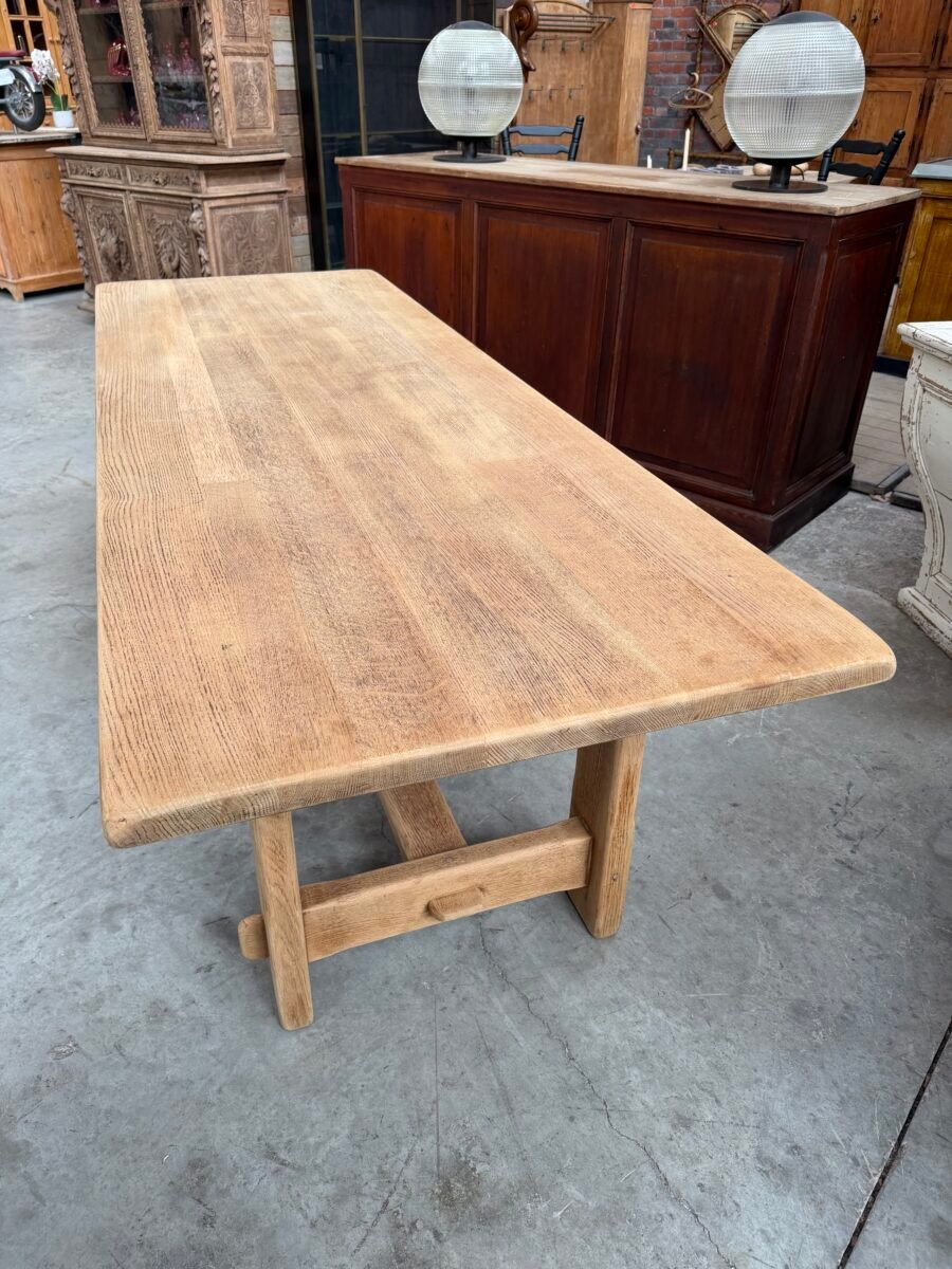 Table de ferme en chêne massif