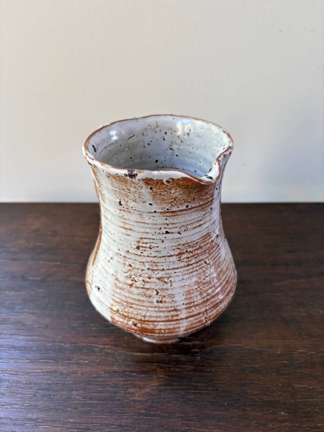 Chantal and Thierry Blanc ceramic pitcher, vintage 70s