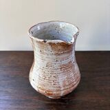 Chantal and Thierry Blanc ceramic pitcher, vintage 70s