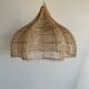 Rattan pendant lamp in the shape of a flower
