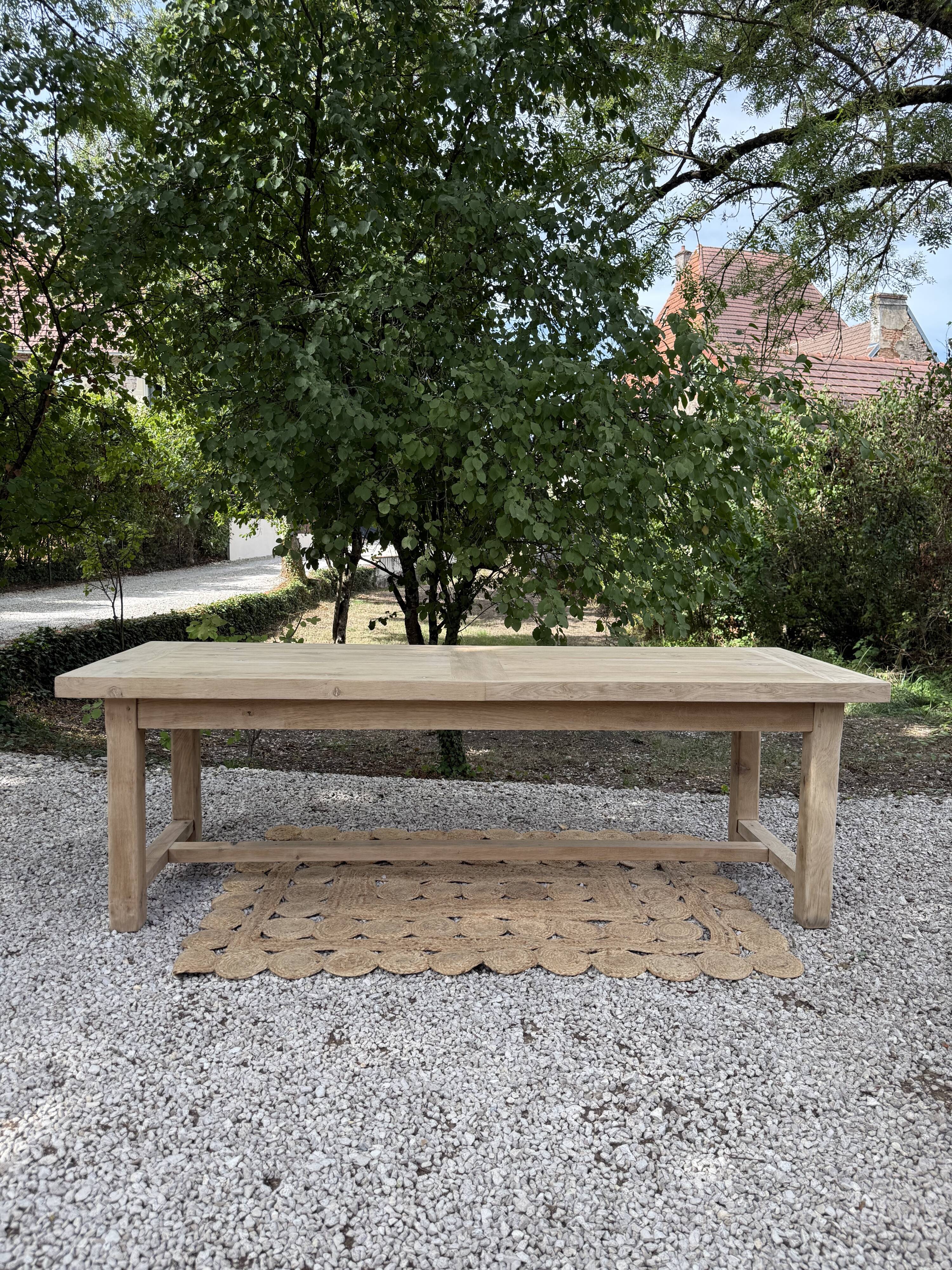 Large solid wood table 238cm