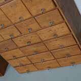 Armoire d'apothicaire vintage allemande en pin et chêne, années 1950