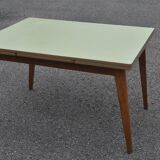 Yellow formica table