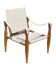 Vintage safari chair 1960s Denmark with canvas minimalist design