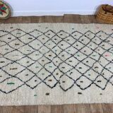 Handmade Moroccan Berber rug 245 X 148 CM
