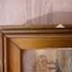 Tableau miniature huile 8/3 cadre 18,7/14,3 cm