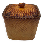 Terrine en trompe-l'œil pâté en croûte signée Mehun, vers 1900
