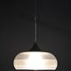 Italian mid-century brass and plastic pendant lamp, 1970s