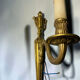 Pair of vintage gold wall sconces – Louis XVI style – Lighting fixture