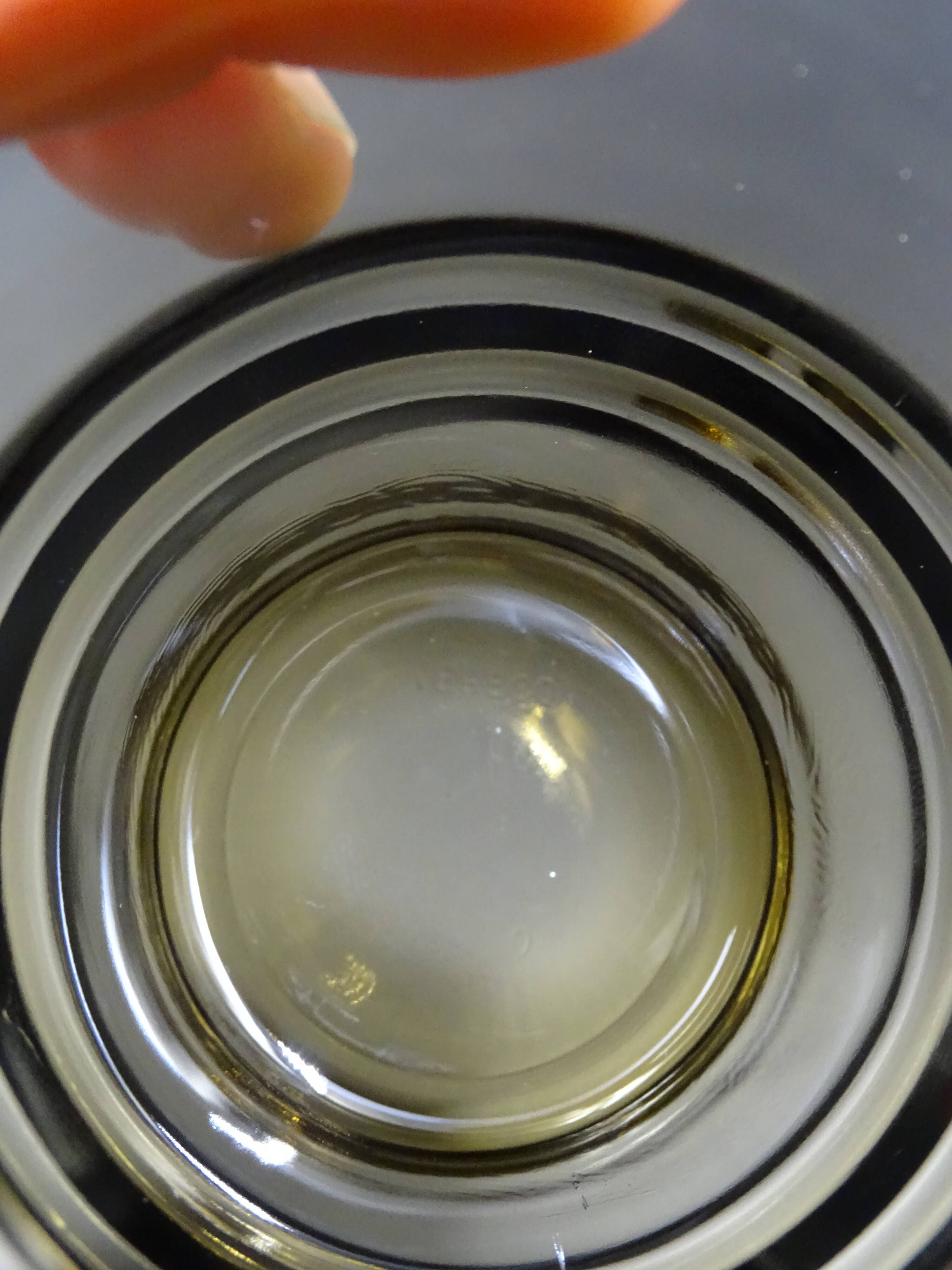 Set of 6 smoked glasses of the brand vereco - around 1970