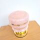 Lampe globe vintage en verre de Clichy rose