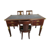 Empire-style desk and chairs
