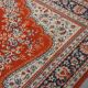 Vintage oriental rug in predominantly red/beige tones with a stunning pattern, 236x170 cm