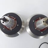 Pair of vintage pendant lights by Lakro Amstelveen 1960