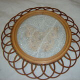 Naturalized butterfly, rattan support from 1970