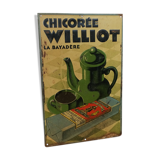 Enamelled plate chicory Williot