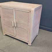 Cabinet en roseau vintage, années 1970