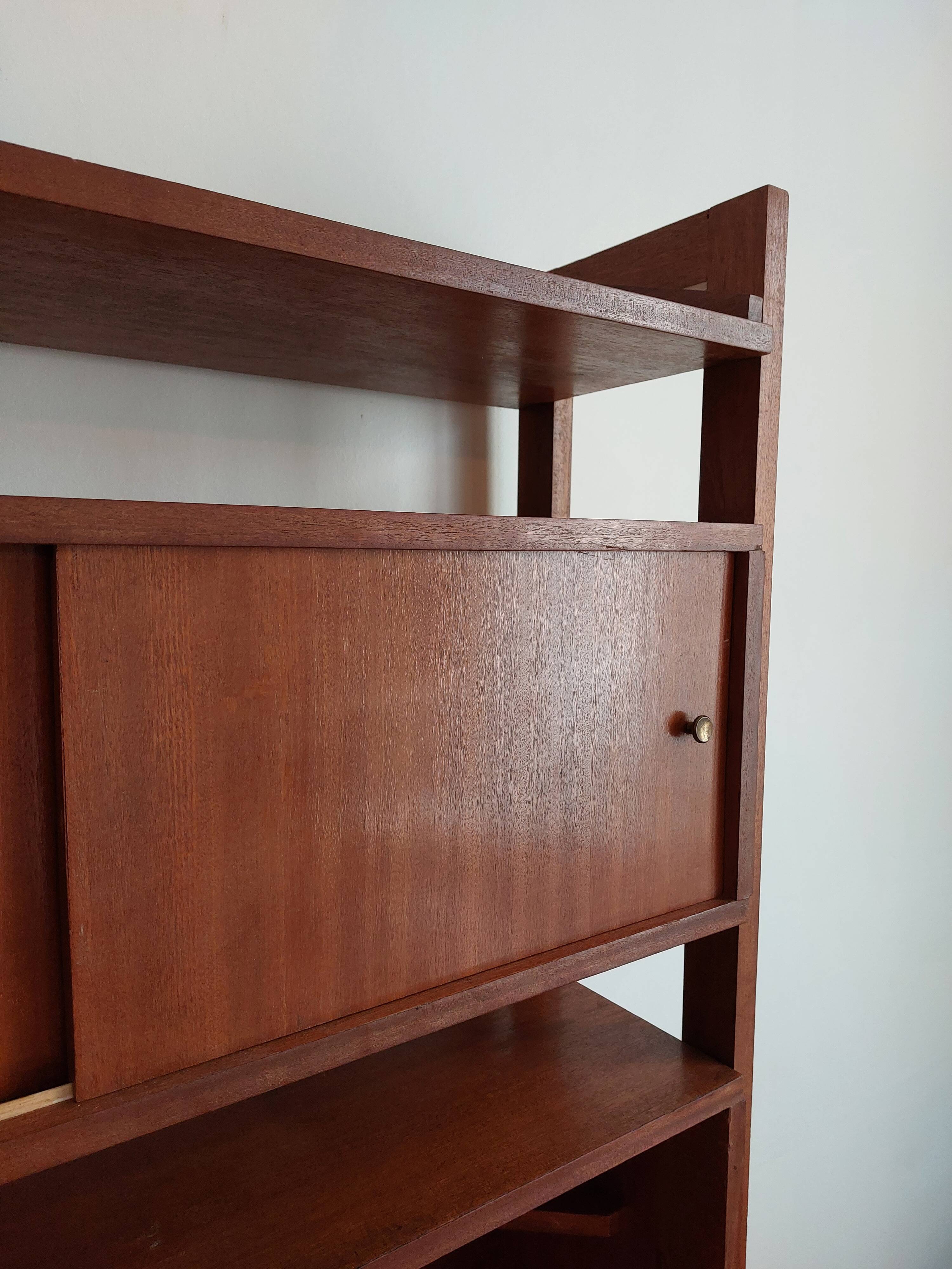 Vintage teak library