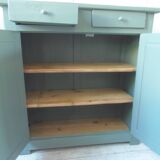 Vintage Parisian sideboard re-enchanted in smoky green.