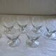 Set de 7 verres à vin gravés vintage 1950