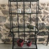 Etagère métal et verre