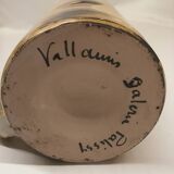 Four enameled ceramic cups Galerie Palissy in Vallauris