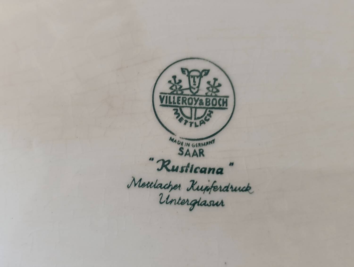 Large rectangular Villeroy & Boch "Rusticana" platter - Blue