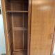 Compas feet cabinet 2 oak sliding doors - 50s