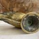 Bronze cup with green partial patina in the shape of a swan, Max le verrier
