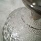 Bonbonniere en verre et metal