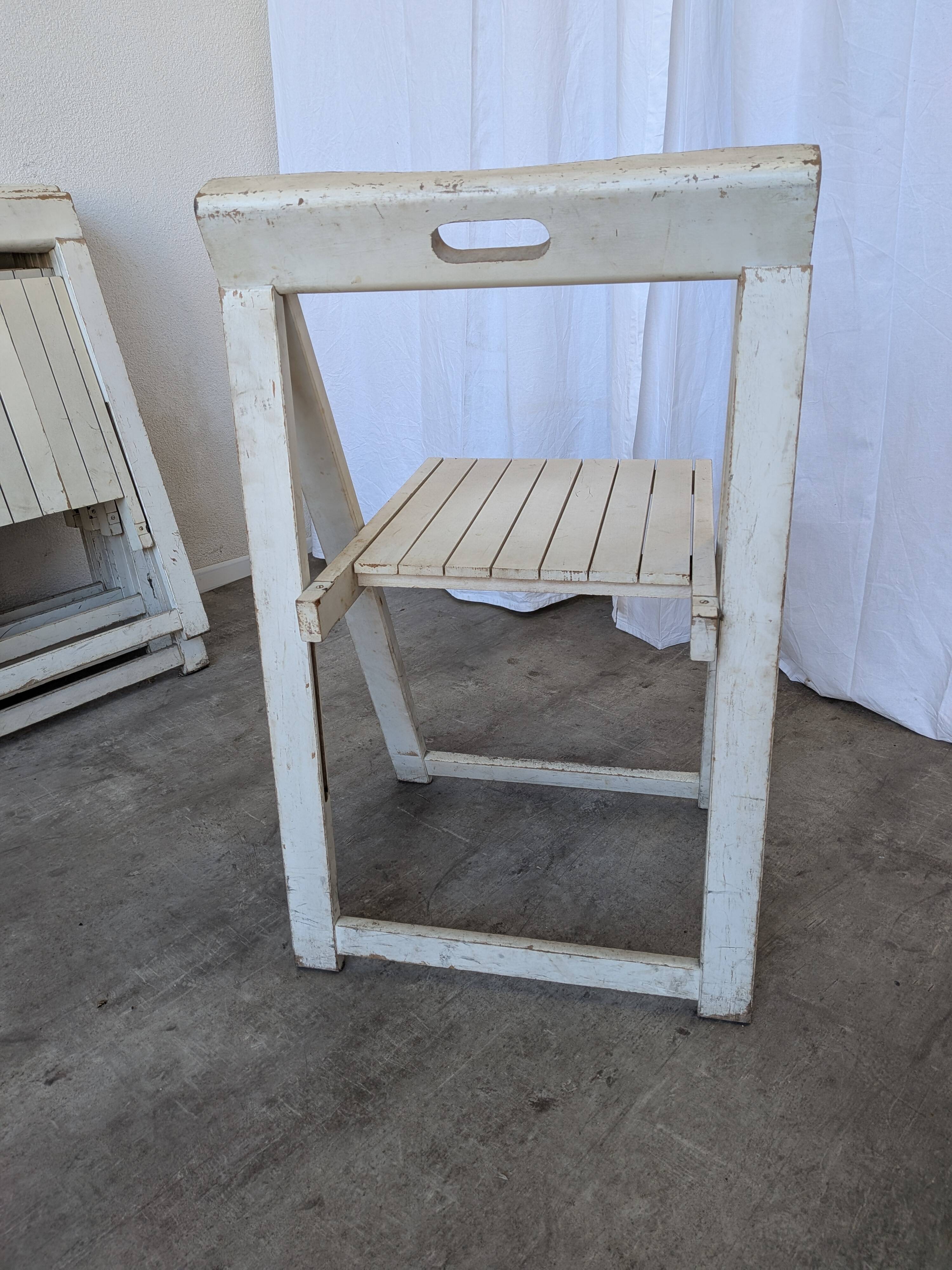 Set of 5 Vintage TRIESTE Foldable Chair by Aldo Jacober, 1970s Mid-Century