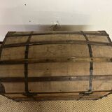 Antique wooden trunk