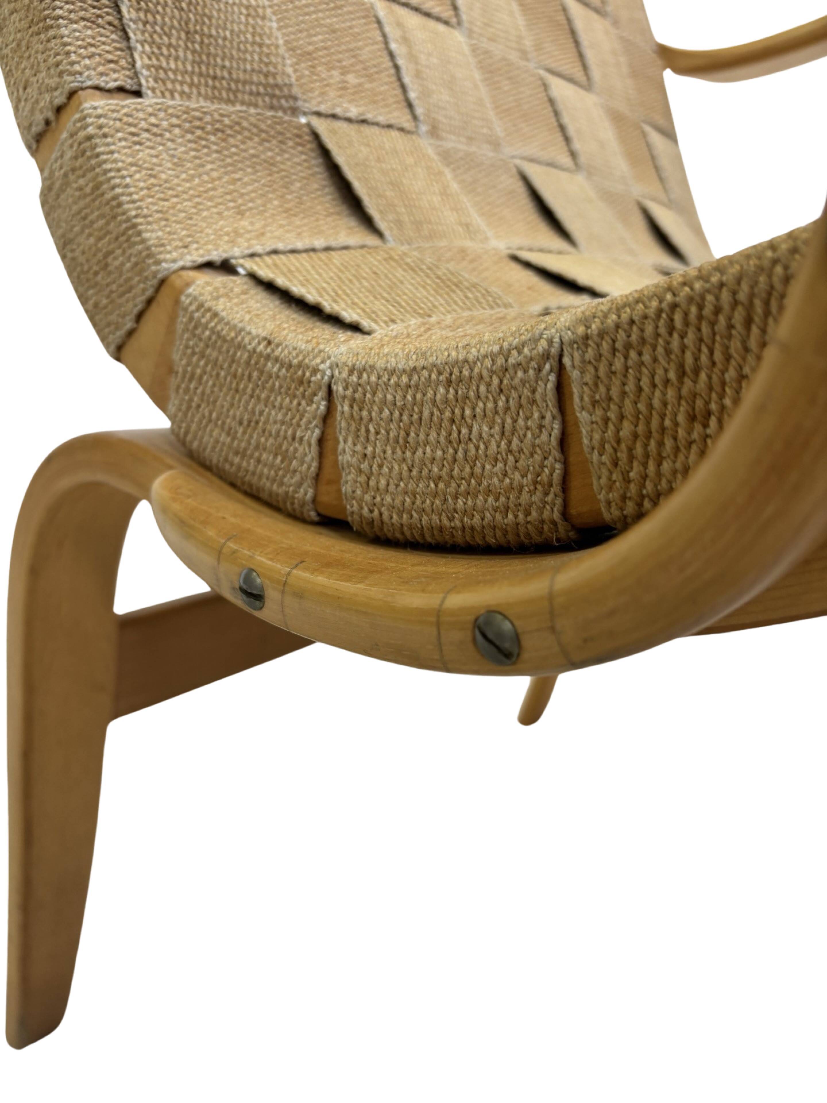 Paire de fauteuils originaux Mid Century modèle "Eva" par Bruno Mathsson 1971 Suède