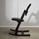 Chaise Ergonomique Pendule en Cuir Noir par Peter Opsvik pour Stokke, 1983