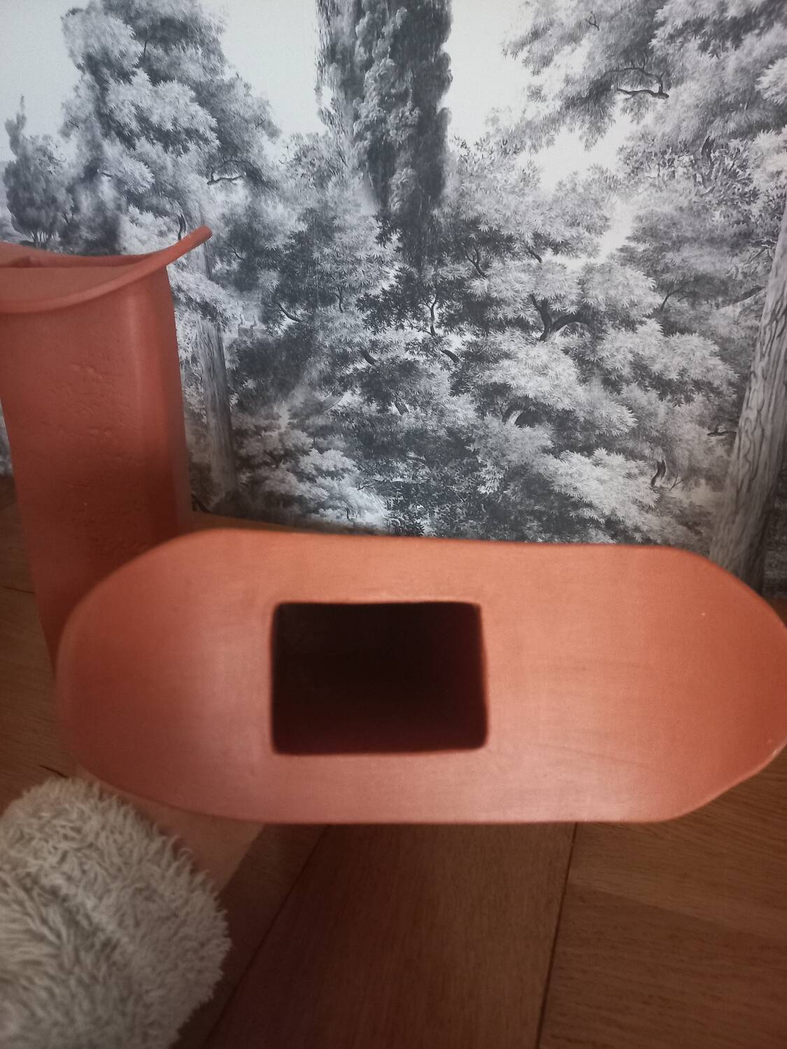 Trio of terracotta vases, unique pieces