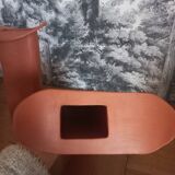 Trio of terracotta vases, unique pieces