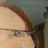 Old country wall shelf in beech wood